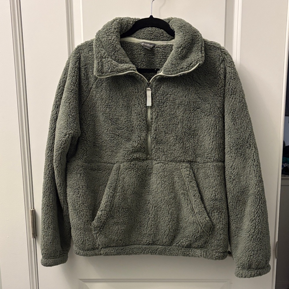Eddie Bauer Gray Sherpa Jacket